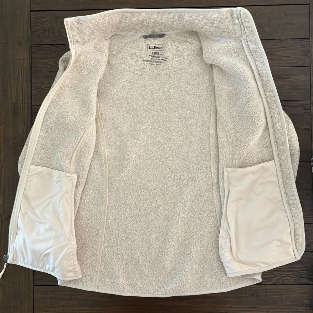 L.L. Bean Women’s Sweater Fleece Full Zip up Jacket - Picture 5 of 9